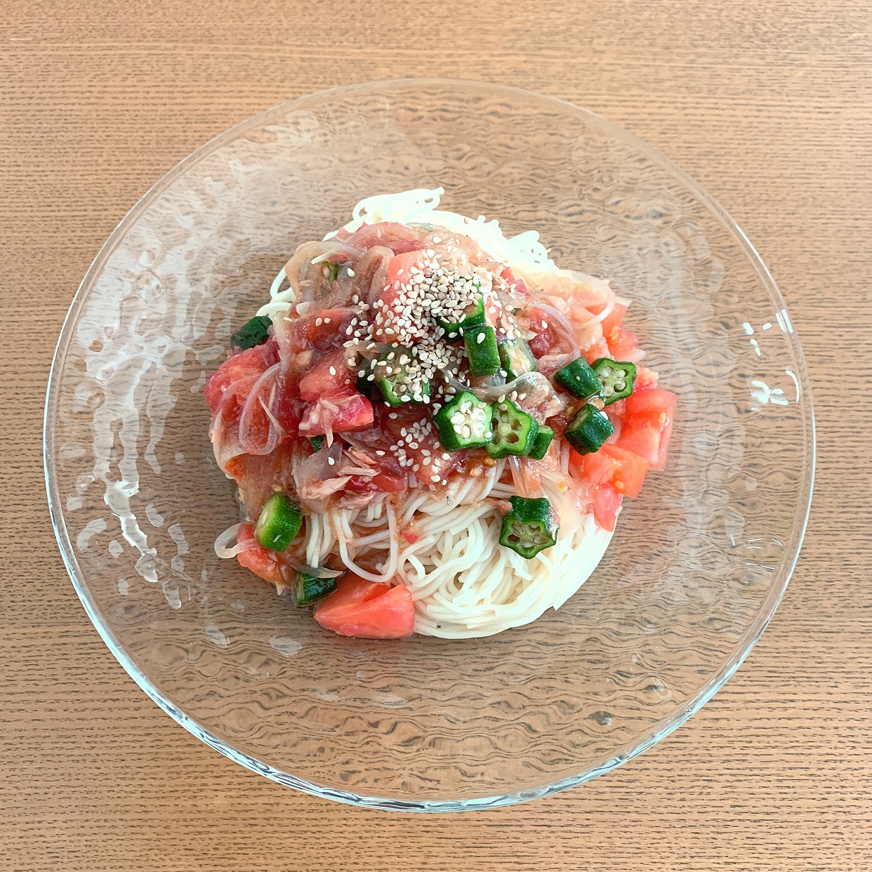 夏にぴったり！トマトたっぷり素麺