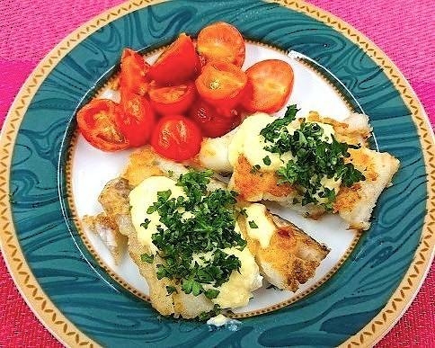 【減塩】白身魚のレモンチーズソース