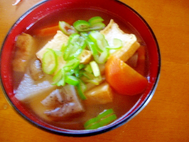 厚揚げで!ボリューム満点けんちん汁