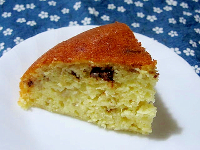 ホットケーキミックスでチョコとバナナの炊飯器ケーキ