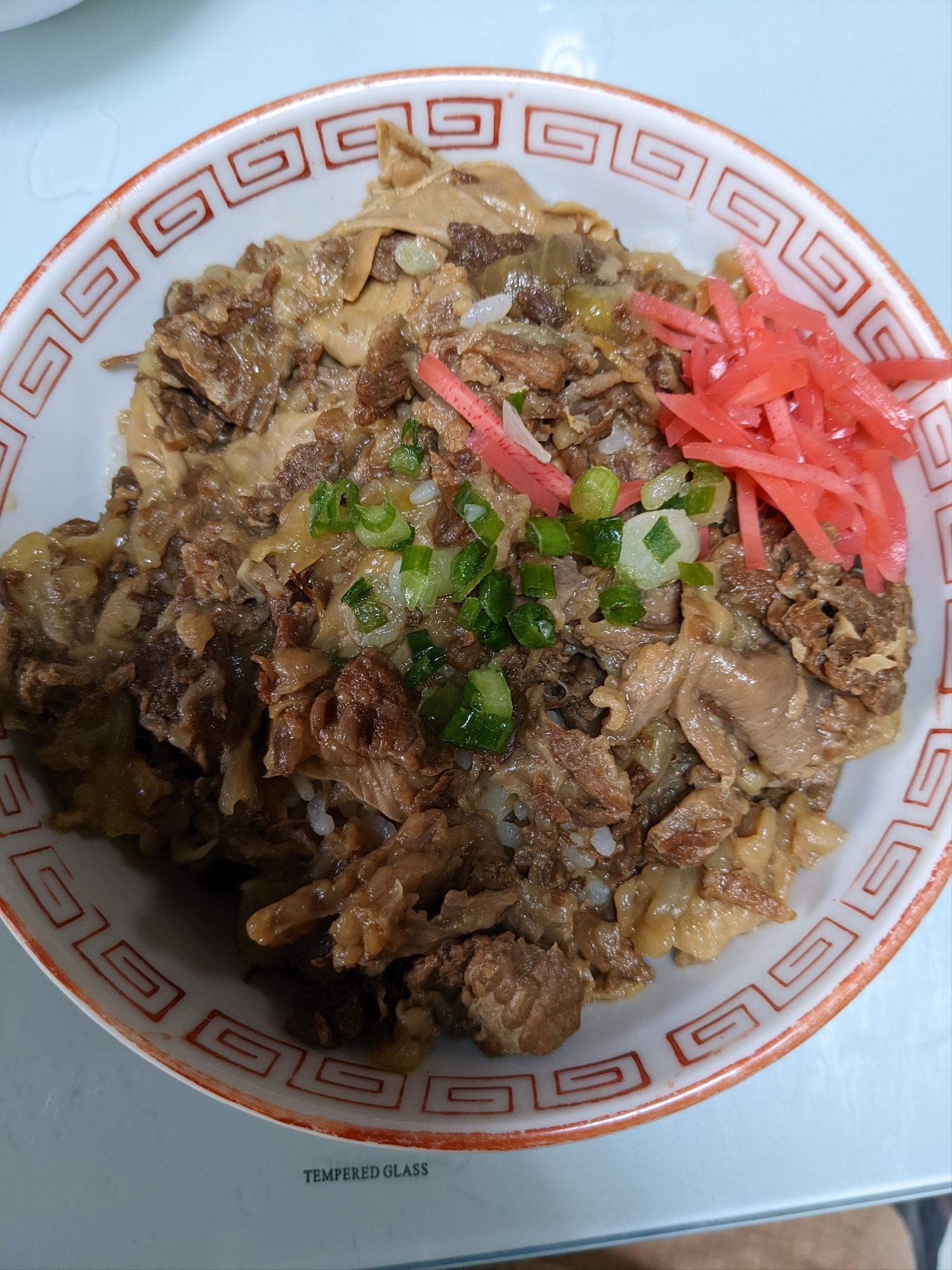 圧力鍋で牛すじ丼