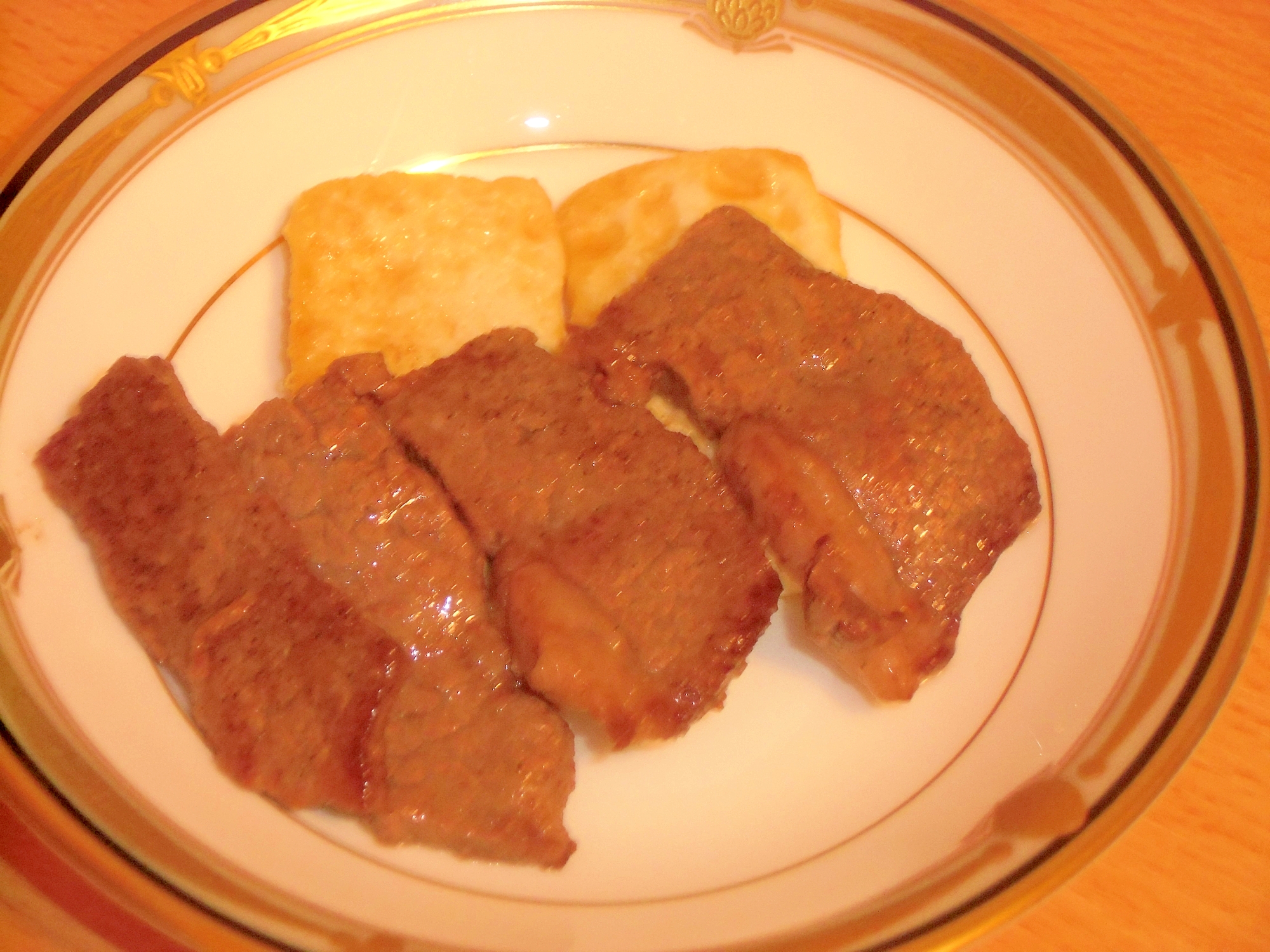 牛肉と豆腐のジンジャーマヨステーキ