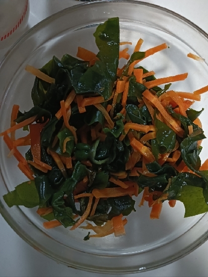 食感が命！大根とワカメと人参の中華サラダ