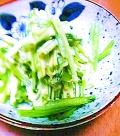 からしマヨで おひたし 小松菜１束で２品 レシピ 作り方 By ナシピ 楽天レシピ