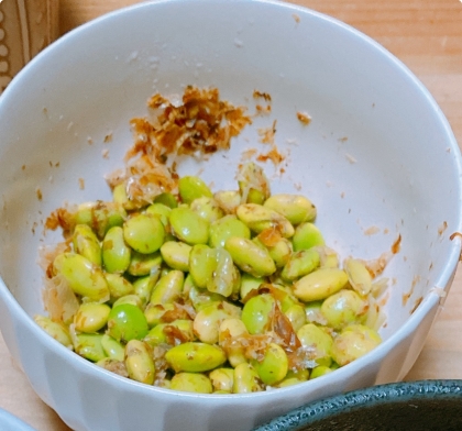 お弁当に　枝豆のおかか和え