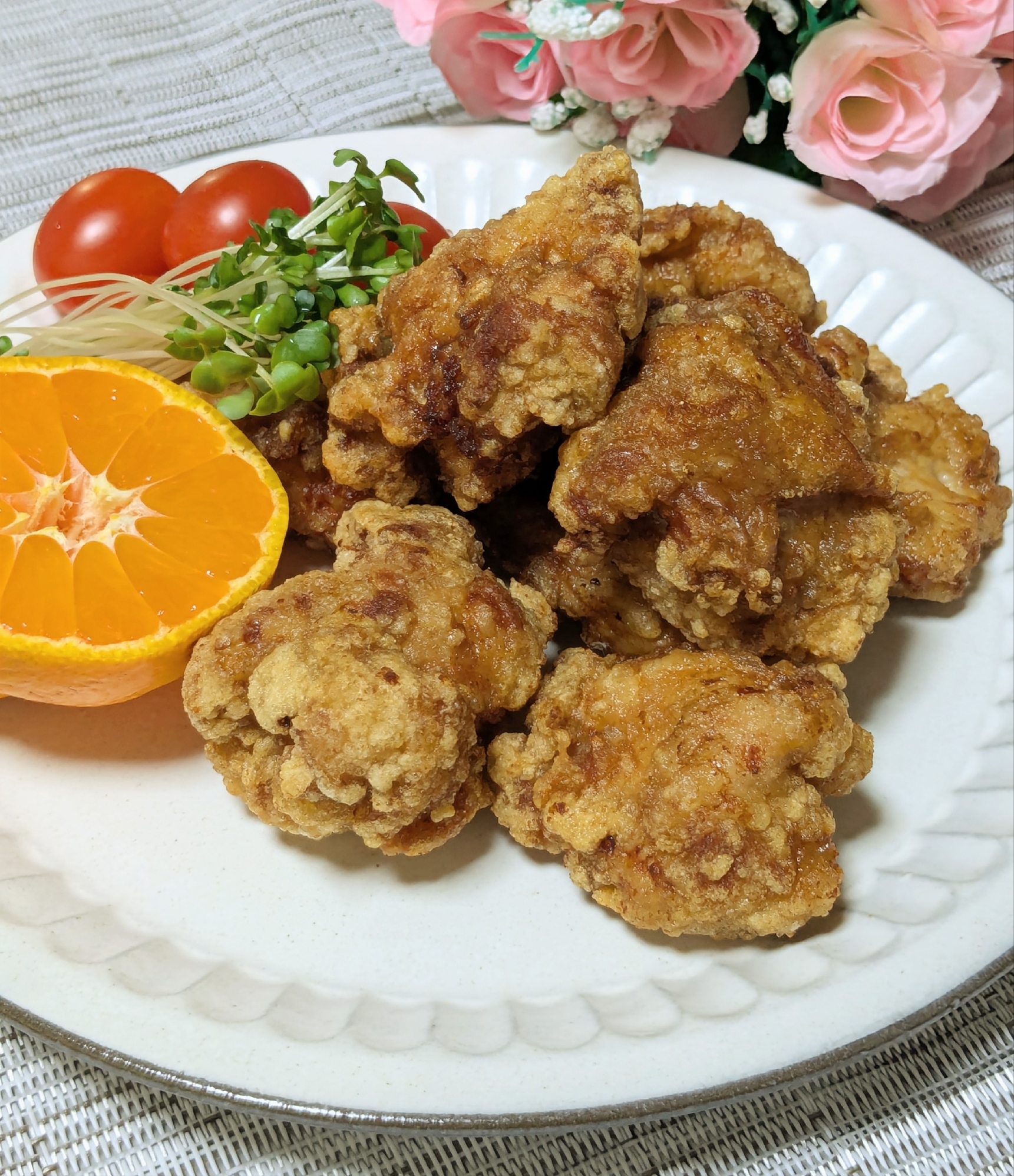 衣しっかり♪〜にんにくたっぷり唐揚げ〜