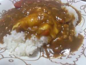 納豆チーズカレー♪