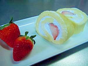 苺のロールケーキ レシピ 作り方 By Sor 66 楽天レシピ