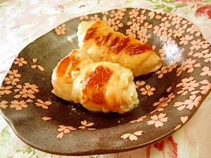鶏胸肉ｄｅ❤柔らか塩麹漬けの大葉チーズバター焼❤