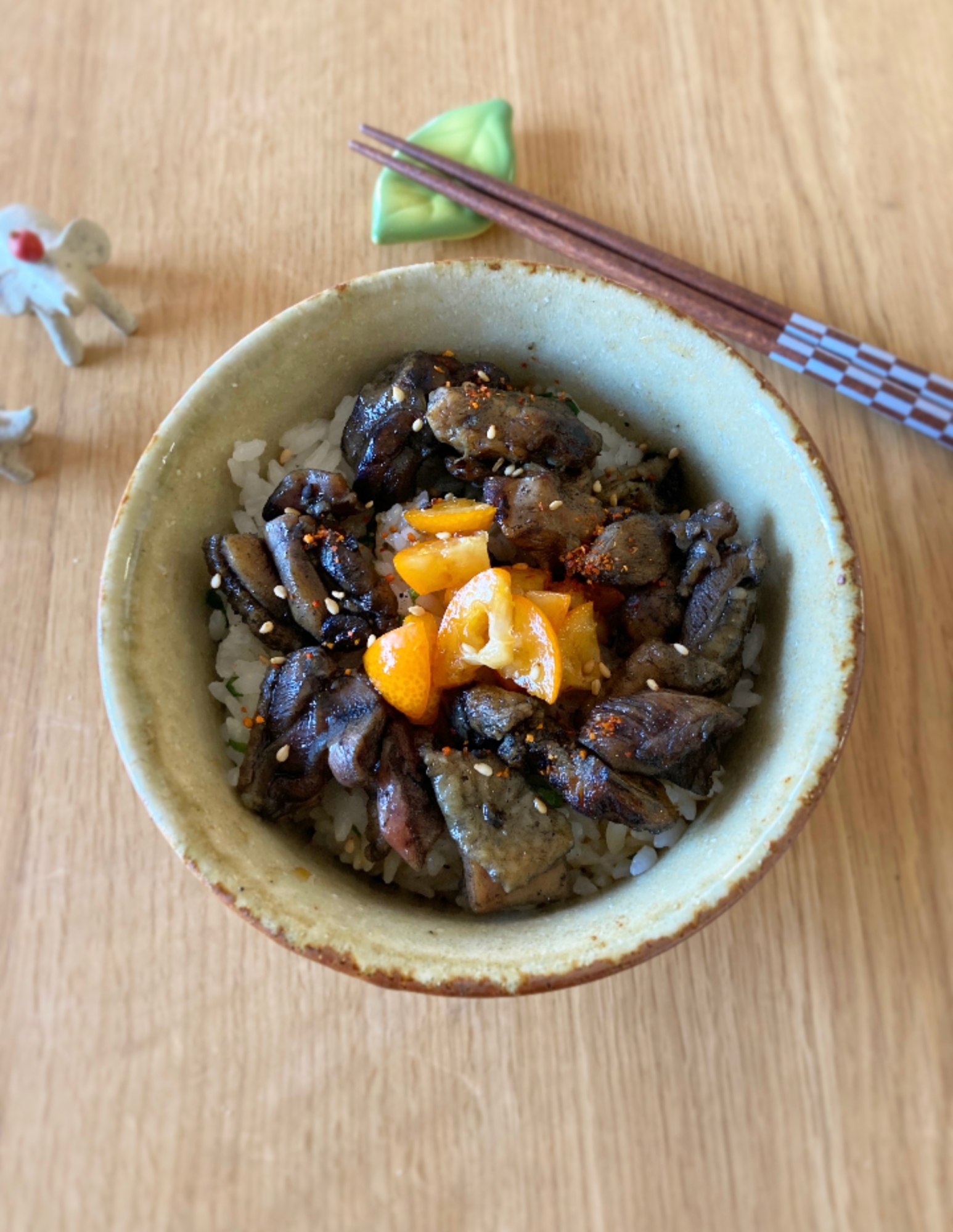 爽やか☆金柑風味の炭火焼き鶏丼