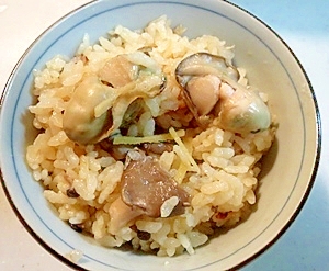 美味しい金芽米で！牡蠣ご飯