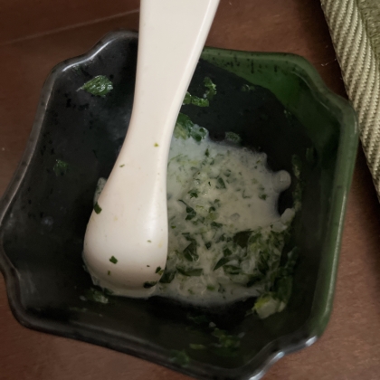 小松菜とりんごのミルク粥～離乳食中期～