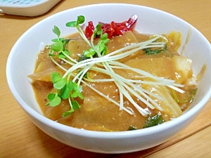 余り物で…カレー丼