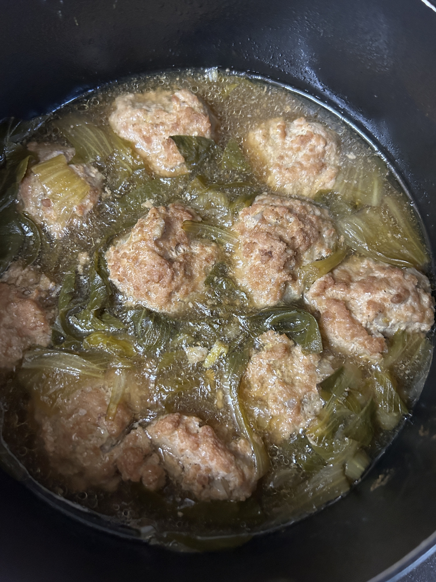 レンコン入り肉団子の中華風あんかけ