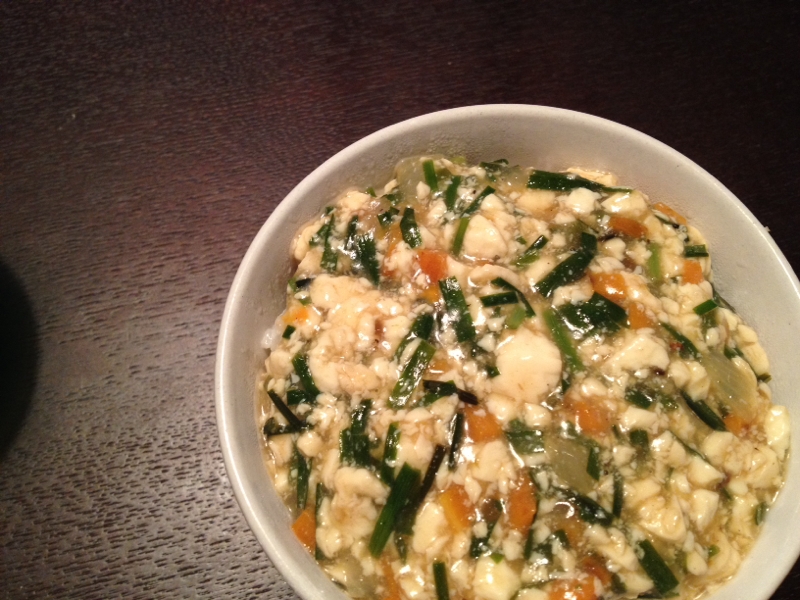 豆腐とニラのあんかけ丼 レシピ 作り方 By Mew3195 楽天レシピ