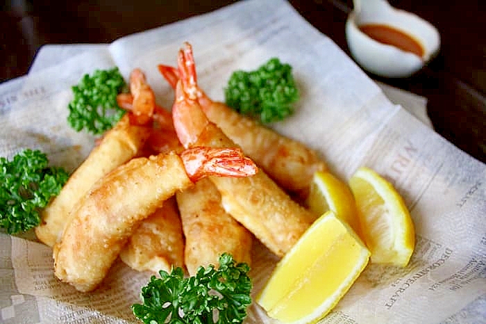まるごと海老の揚げ餃子*子供が喜ぶ
