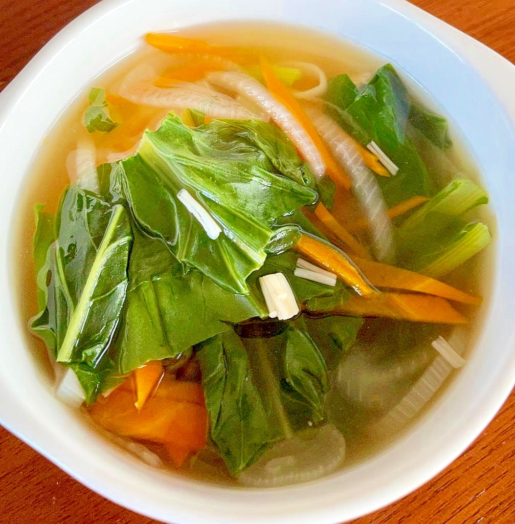小松菜の和風スープ