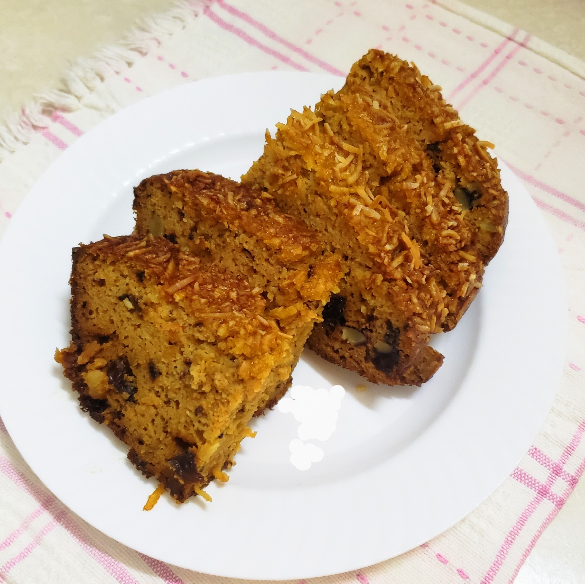 おからパウダーでキャロットケーキ