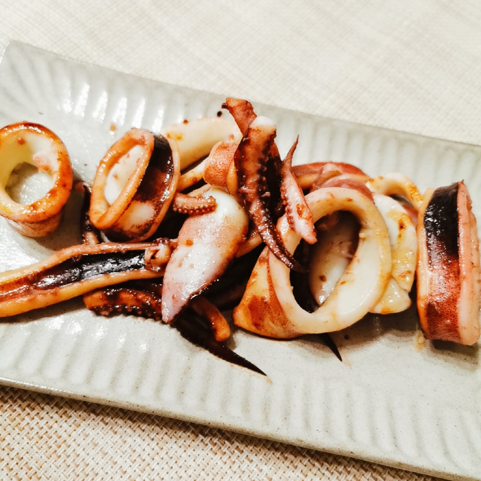 イカの醤油バター焼き