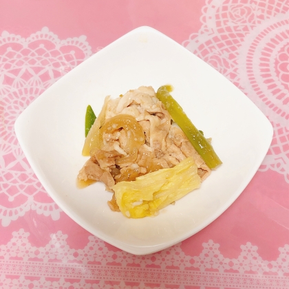 ➿豚肉と野菜の生姜味噌炒め➿