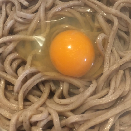 電子レンジで簡単★面倒くさがりの月見そば