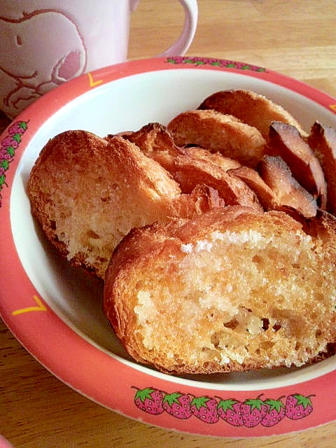 簡単子供のおやつ カリカリシュガーラスク レシピ 作り方 By Maitan0409 楽天レシピ