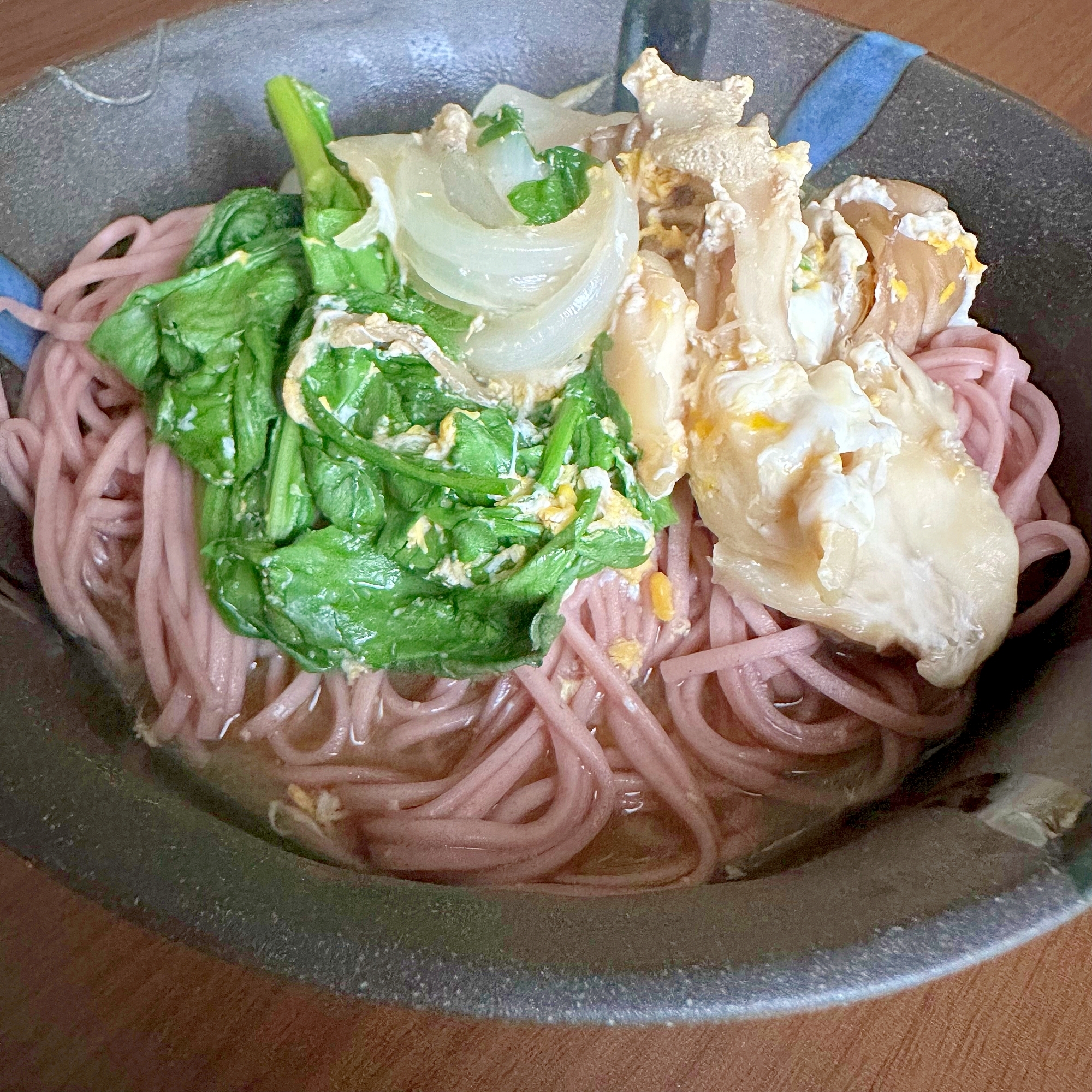 まいたけと春菊の桜そば✿❀✿