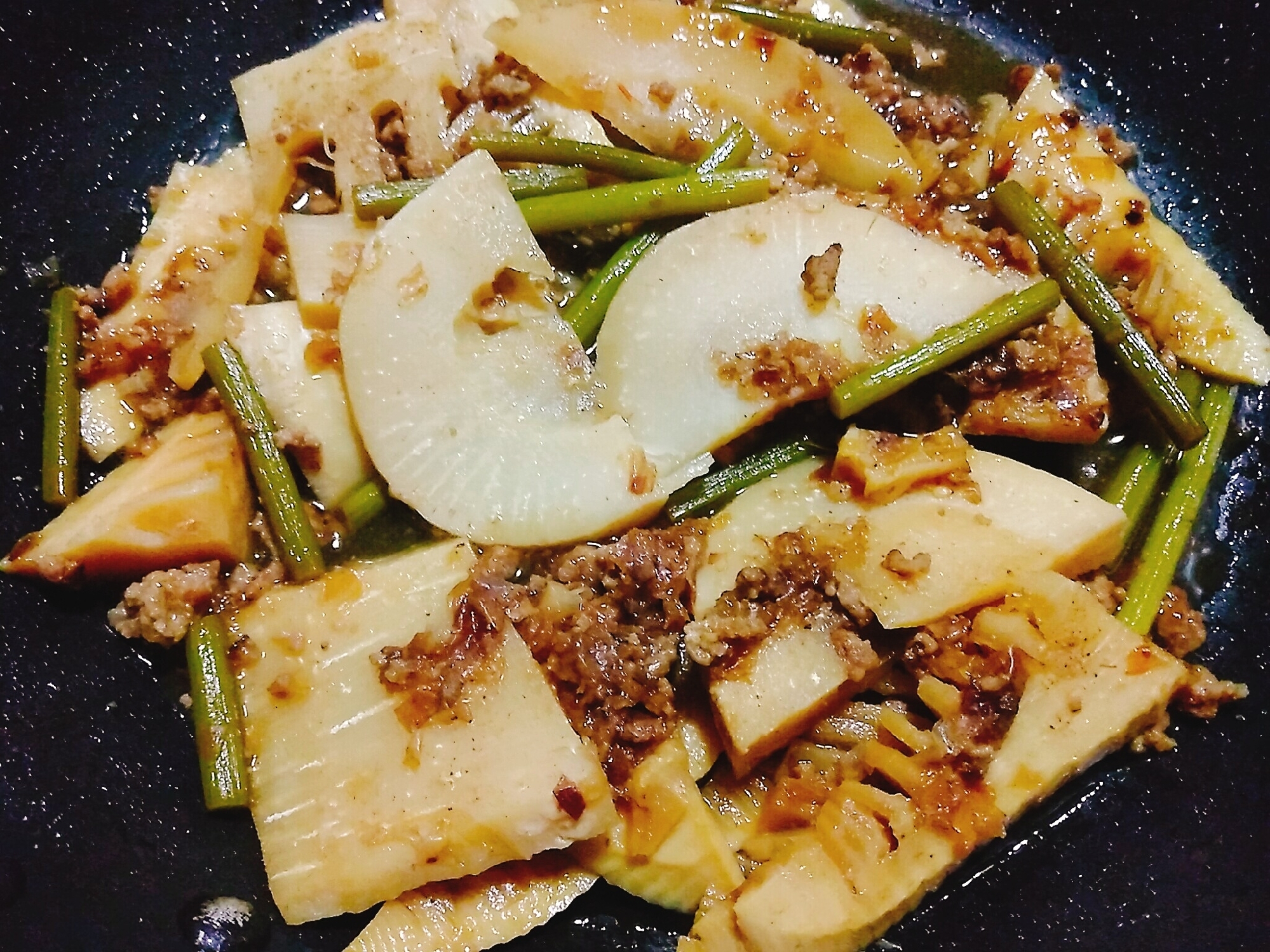 タケノコの肉味噌炒め煮 レシピ 作り方 By 愛情食堂300縁レシピ 楽天レシピ