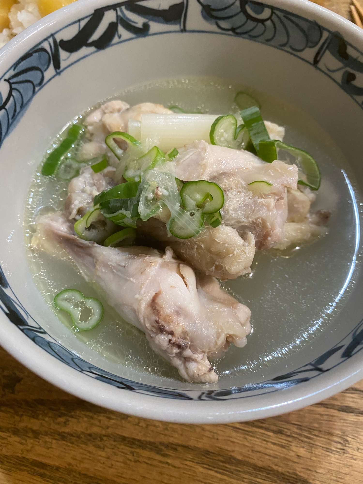 あるもので簡単に！参鶏湯風スープ