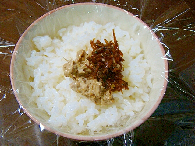 シーチキン＆いかなごの気付けば海の幸おにぎり♡