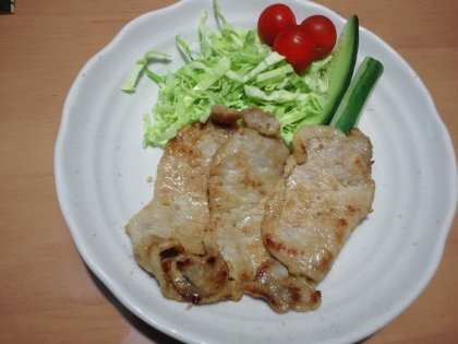 簡単！塩麹の豚しょうが焼き♪