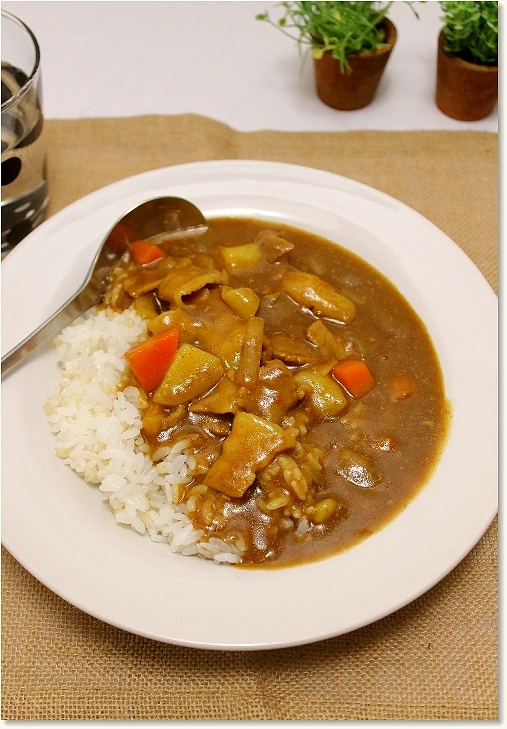レンジで作る簡単カレー!