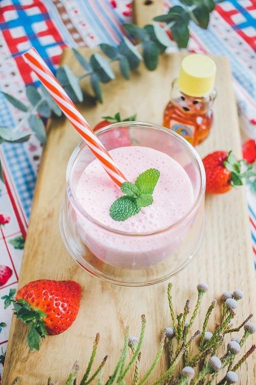 いちごスムージー レシピ 作り方 By ラクマ 農業女子pj ラクマファーマーズマーケット 楽天レシピ
