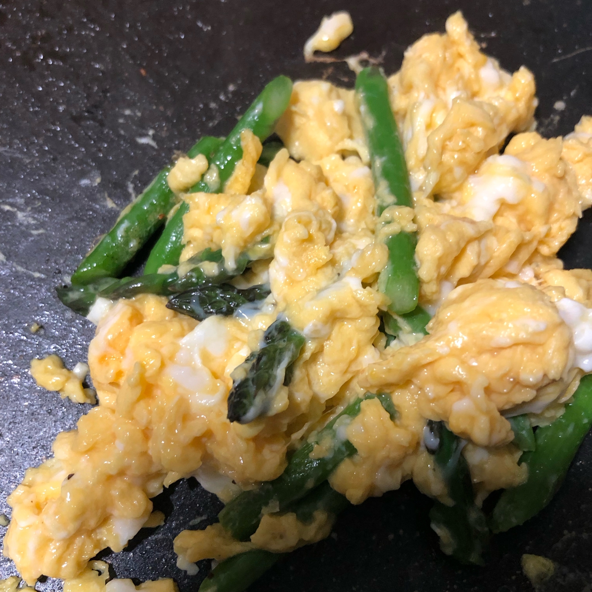 アスパラの卵炒め