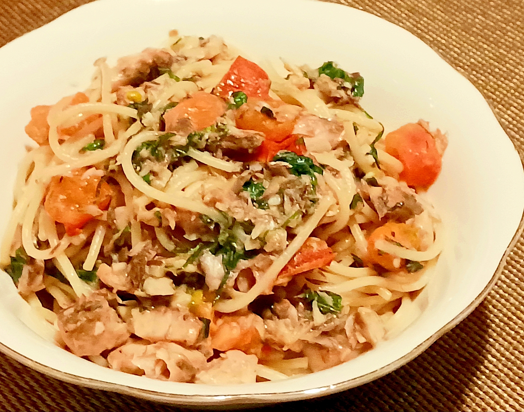 さば缶と大葉de和風ジェノベーゼ☆