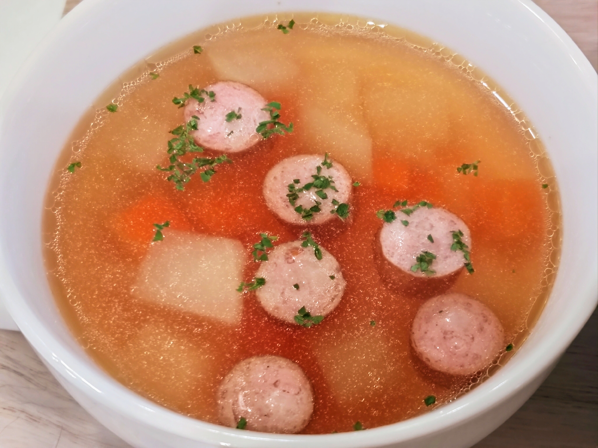 ♪大根にんじんウインナーのスープ