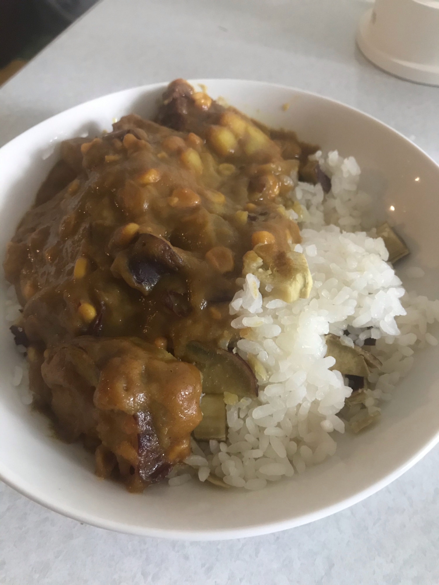 圧力鍋で簡単！さつまいも入りカレー