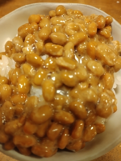 簡単⭐玄米入りご飯で納豆ご飯