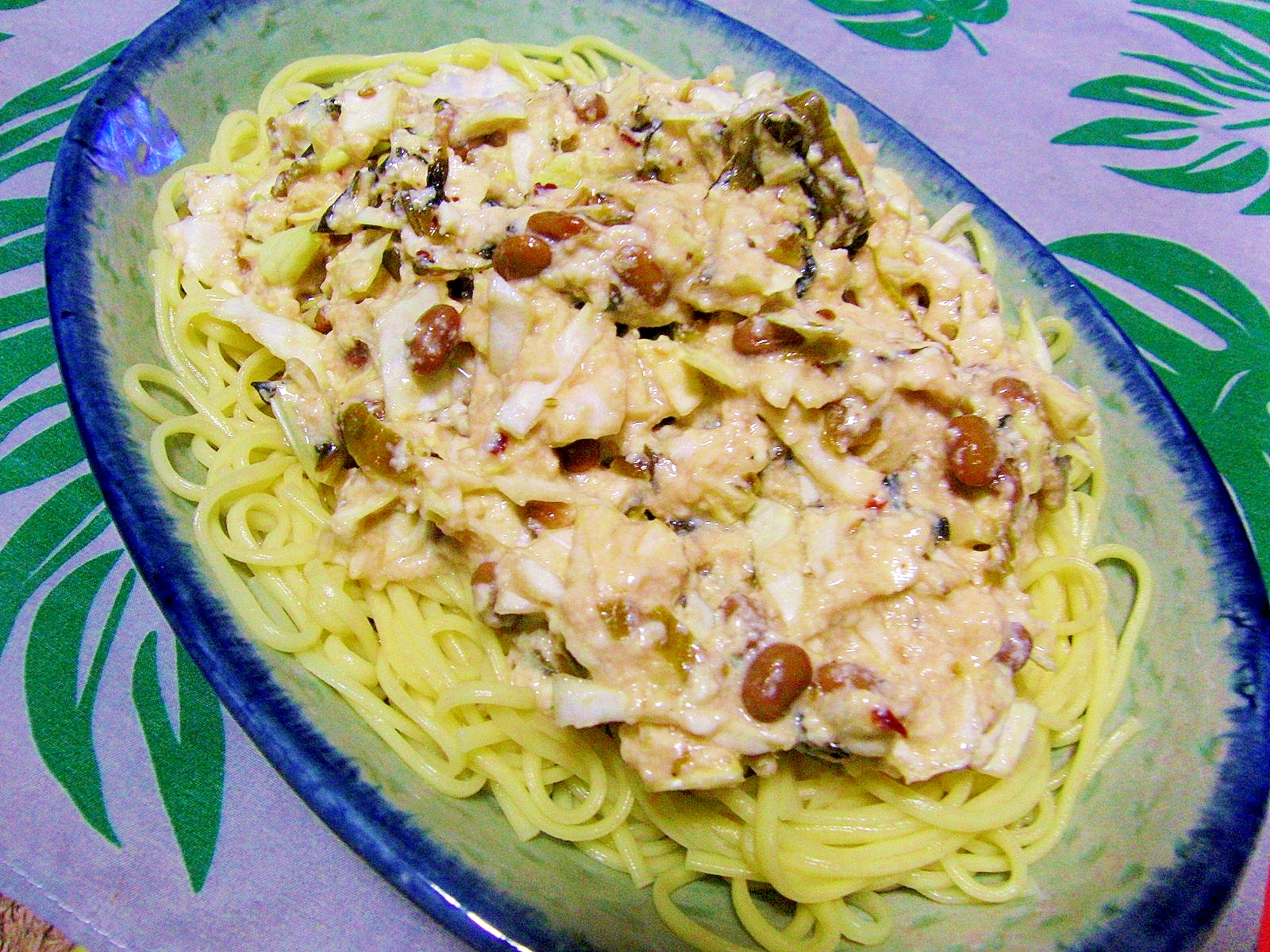 食物繊維たっぷり♪納豆と豆腐で超ヘルシーサラダ冷麺