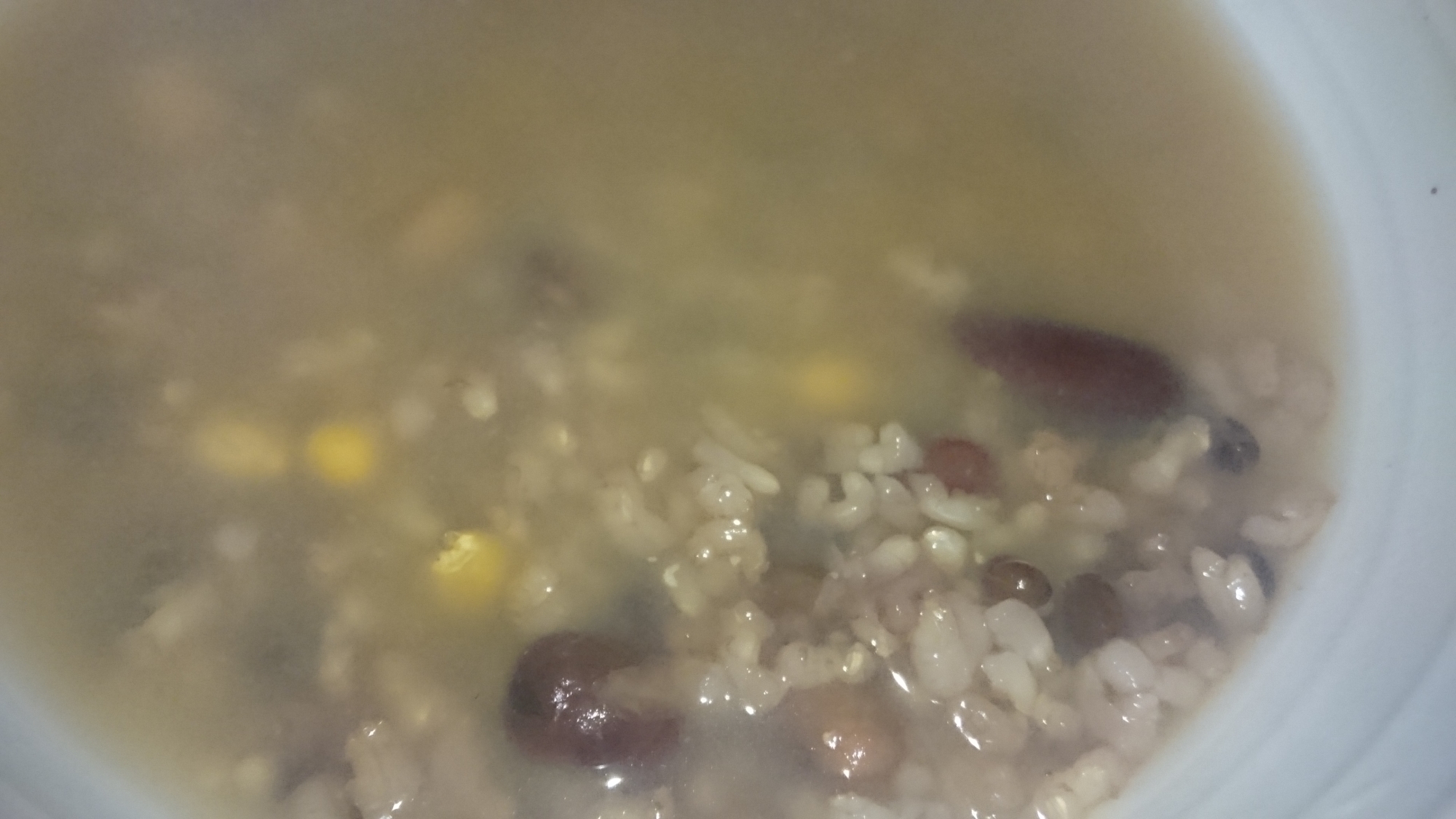 玄米みそミックス豆とうもろこし玄米ご飯お粥