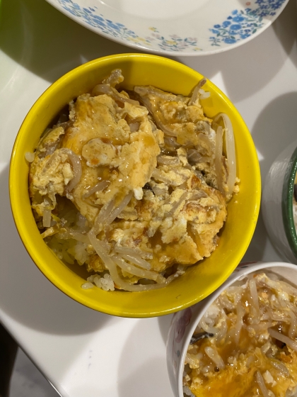 もやしのかに玉あんかけ