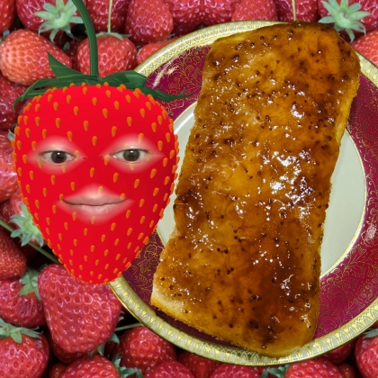 いちごジャムトースト