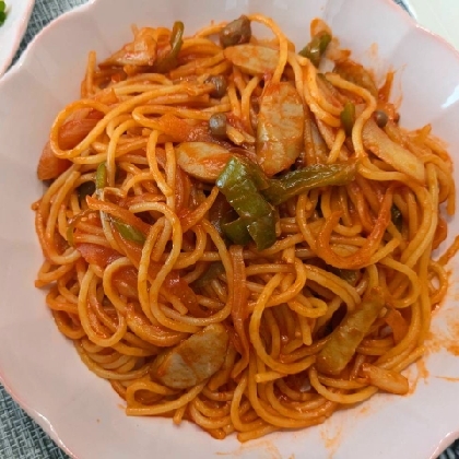 レンジで作る！ナポリタン