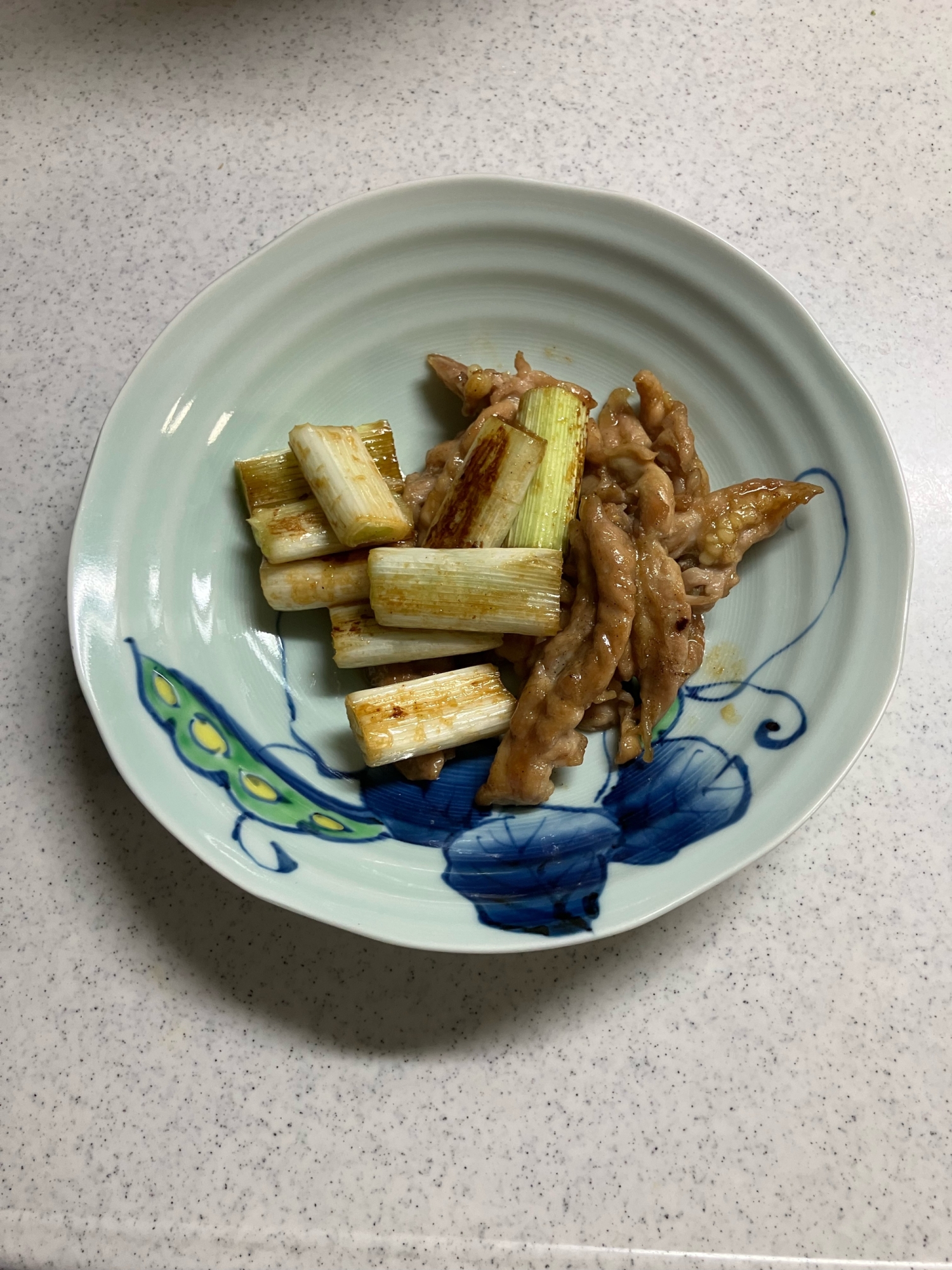 せせりと長ネギ炒め