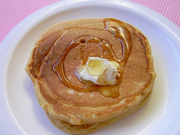 イソフラボンたっぷり＊豆腐ときな粉のパンケーキ＊