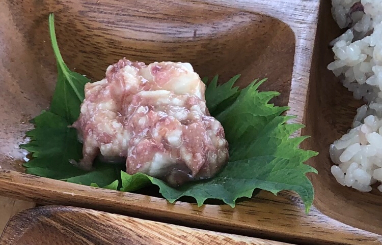 【絶品】長芋とコンビーフのわさび醤油和え