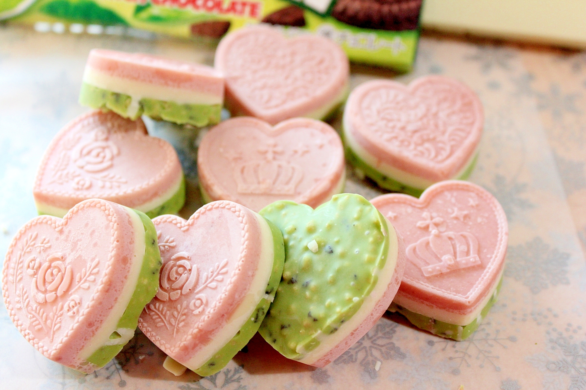 バレンタインに 可愛い3層チョコレート レシピ 作り方 By ラムちゃん1224 楽天レシピ バレンタインに 可愛い3層チョコレート レシピ 作り方 By ラムちゃん1224 楽天レシピ