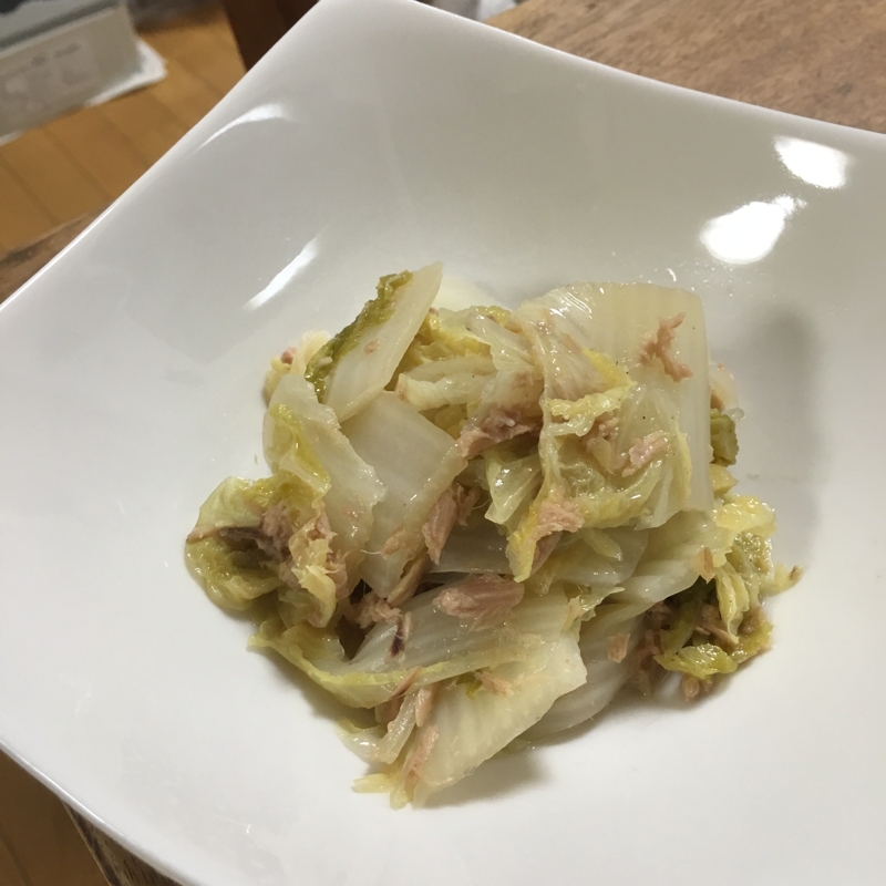 白菜ツナの生姜煮