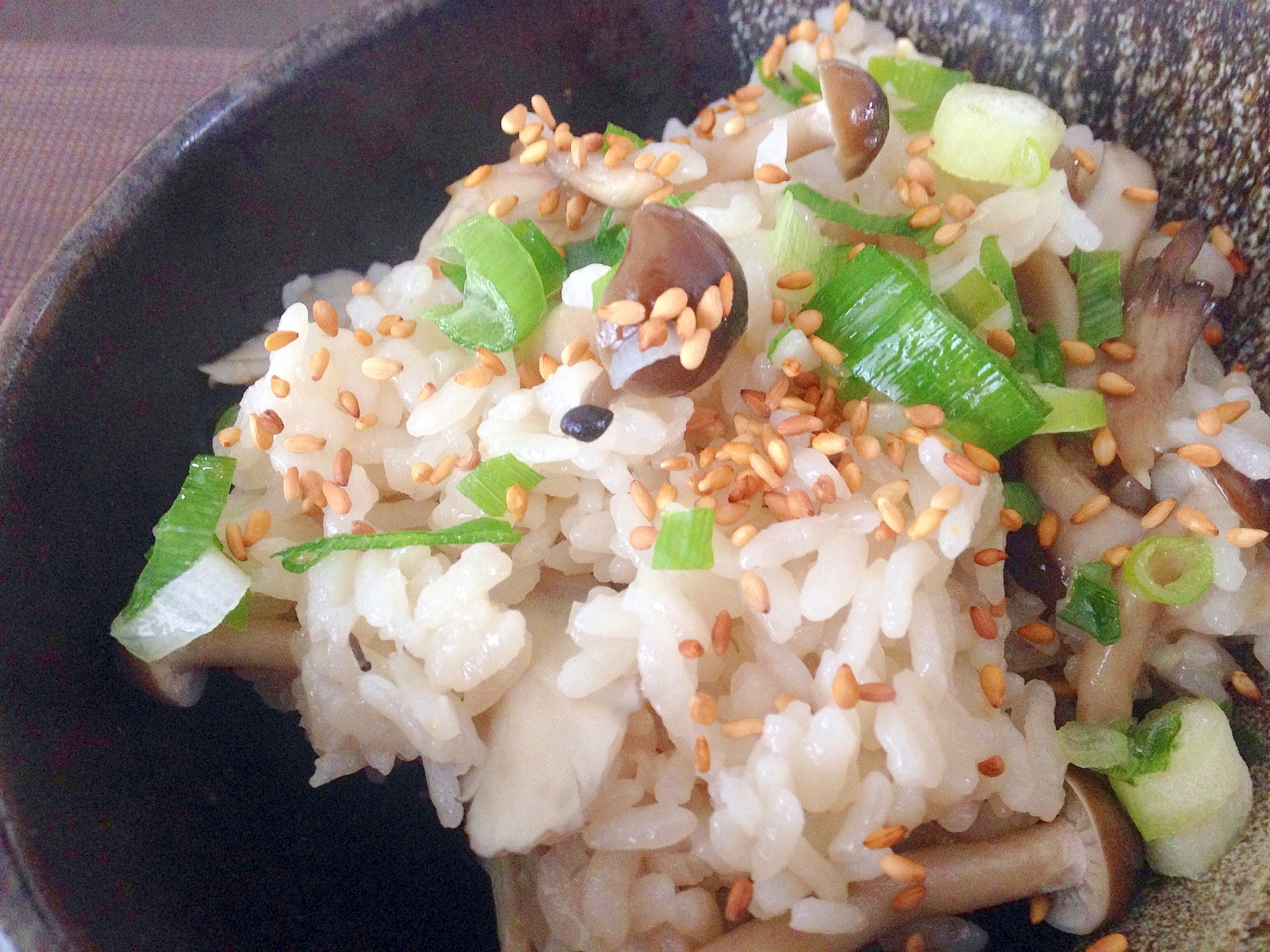 三種類きのこの炊込みご飯☆秋の味覚