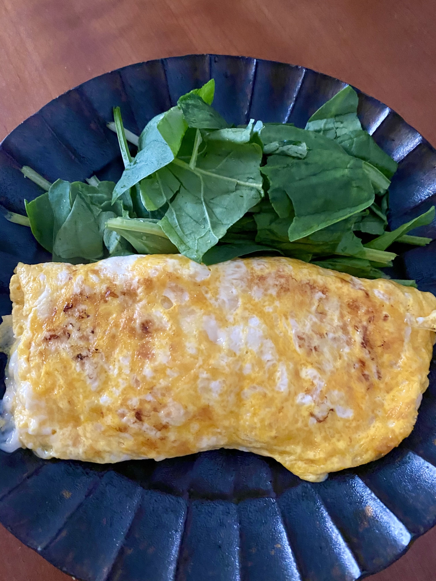 ご飯に合う！豆腐とチーズの和風オムレツ